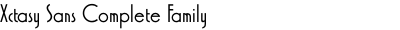 Xctasy Sans Complete Family
